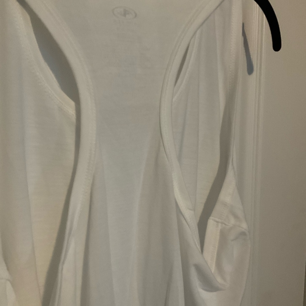 Athletic Works White Racerback Tank - Picture 7 of 8